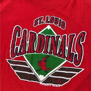 Vintage‎ 1991 St Louis Cardinals Men’s T-Shirt Size XL SportsPrint USA Made STL